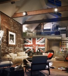 style loft lounge5 Гостиная в стиле лофт