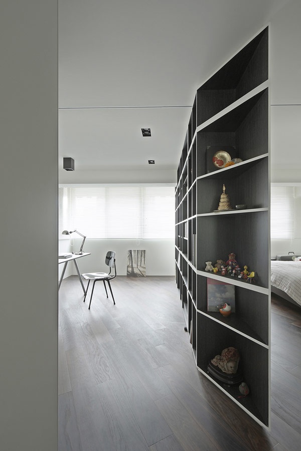partitions in the interior3 Зонирование перегородкой